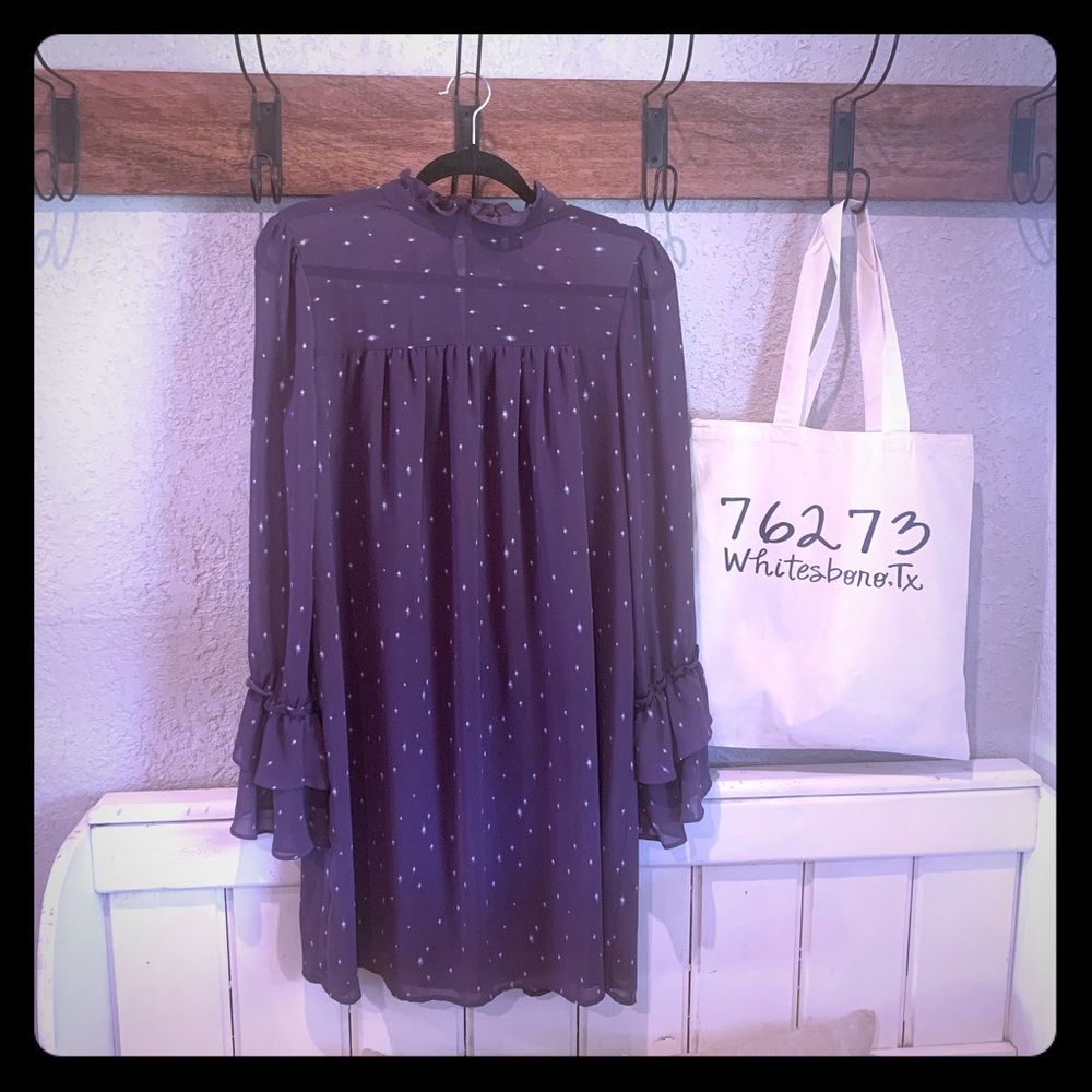 Kaari Blue Long Purple Blouse